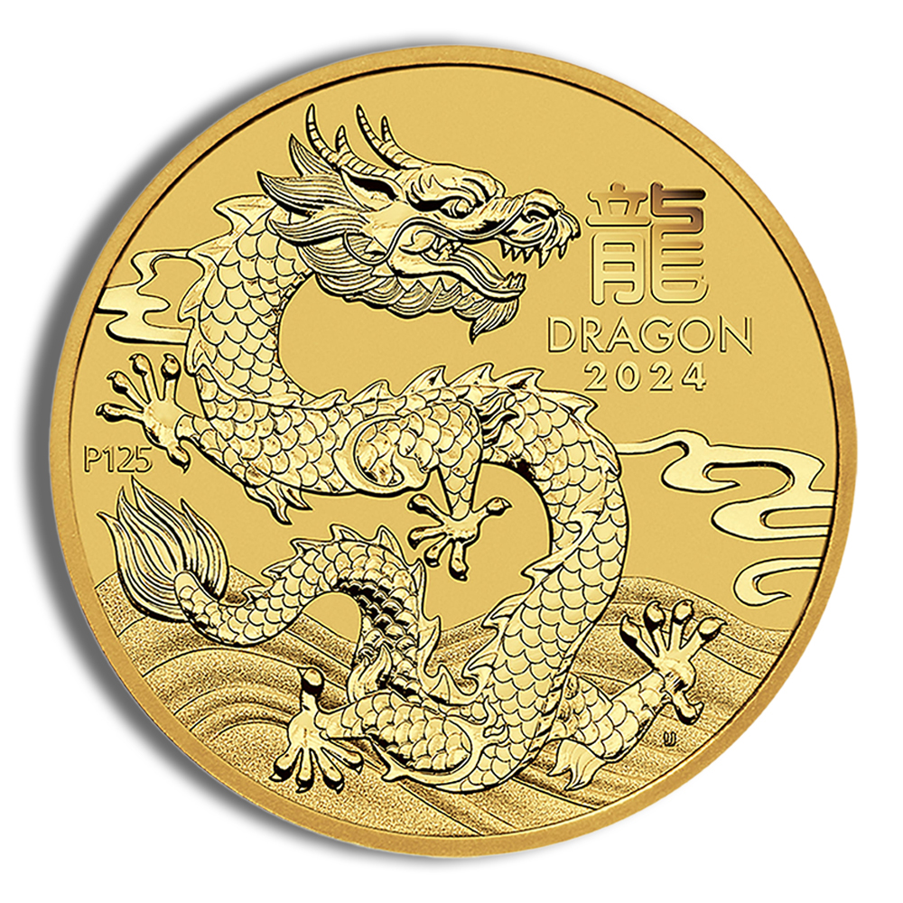 2024 1/20 oz Australia Gold Dragon BU - Series III