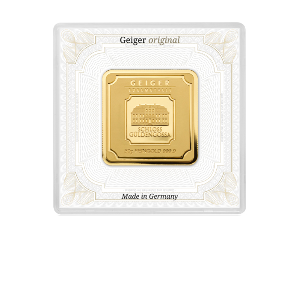 50 gram Gold Bar - Geiger (In Assay)