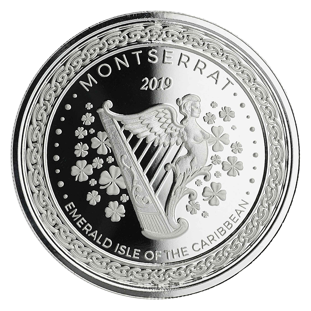 2019 1 oz Montserrat Emerald Isle Silver Coin