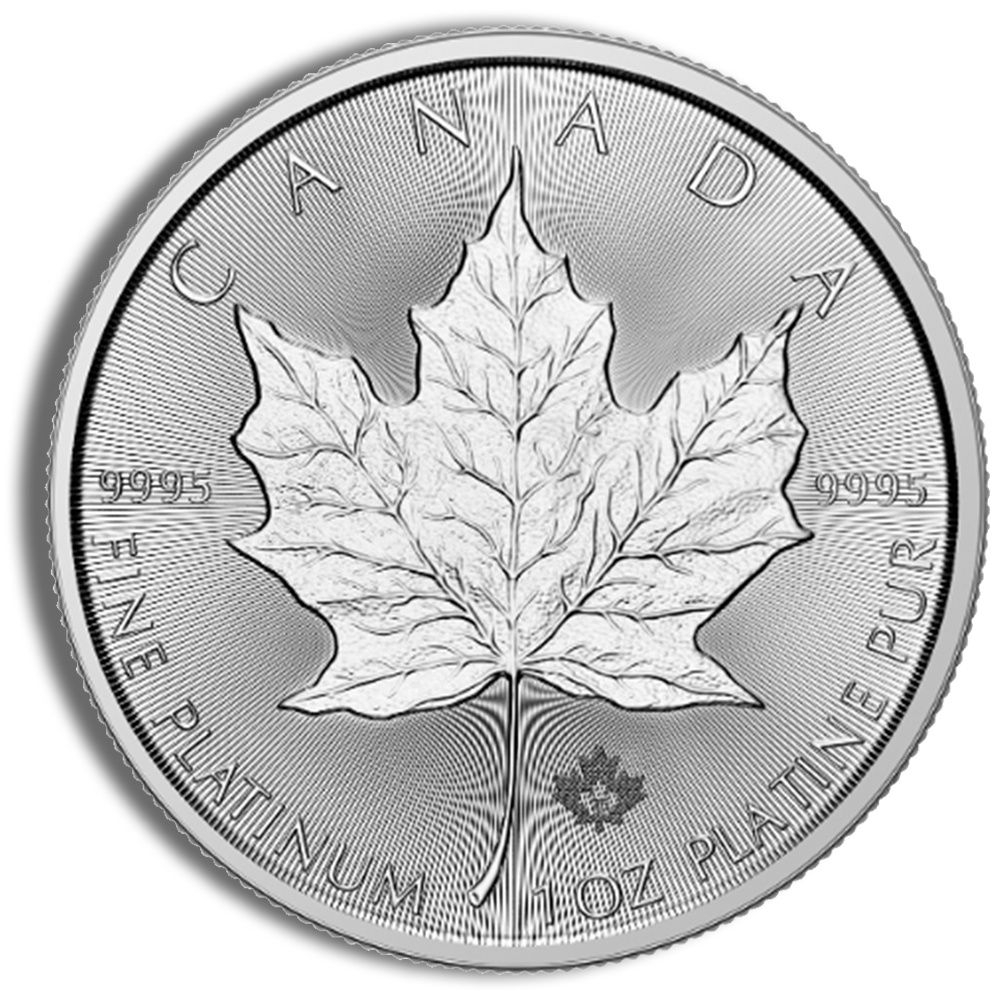 2025 1 Oz Platinum Canadian Maple Leaf - BU