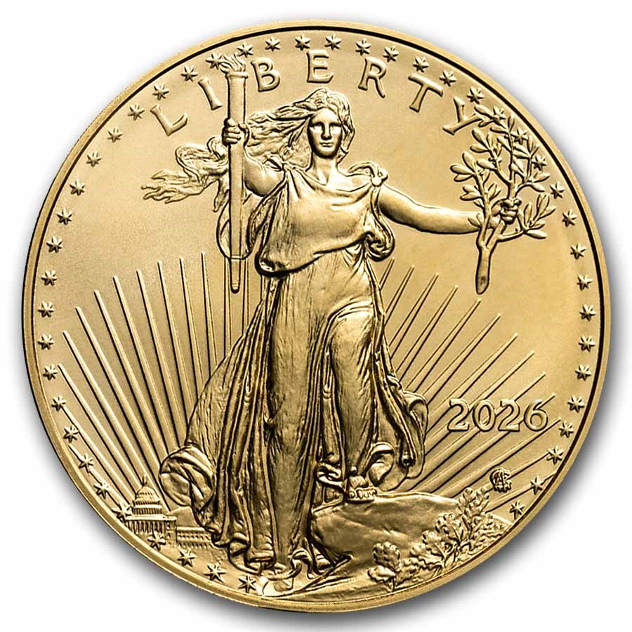 2026 1 Oz Gold American Eagle - BU