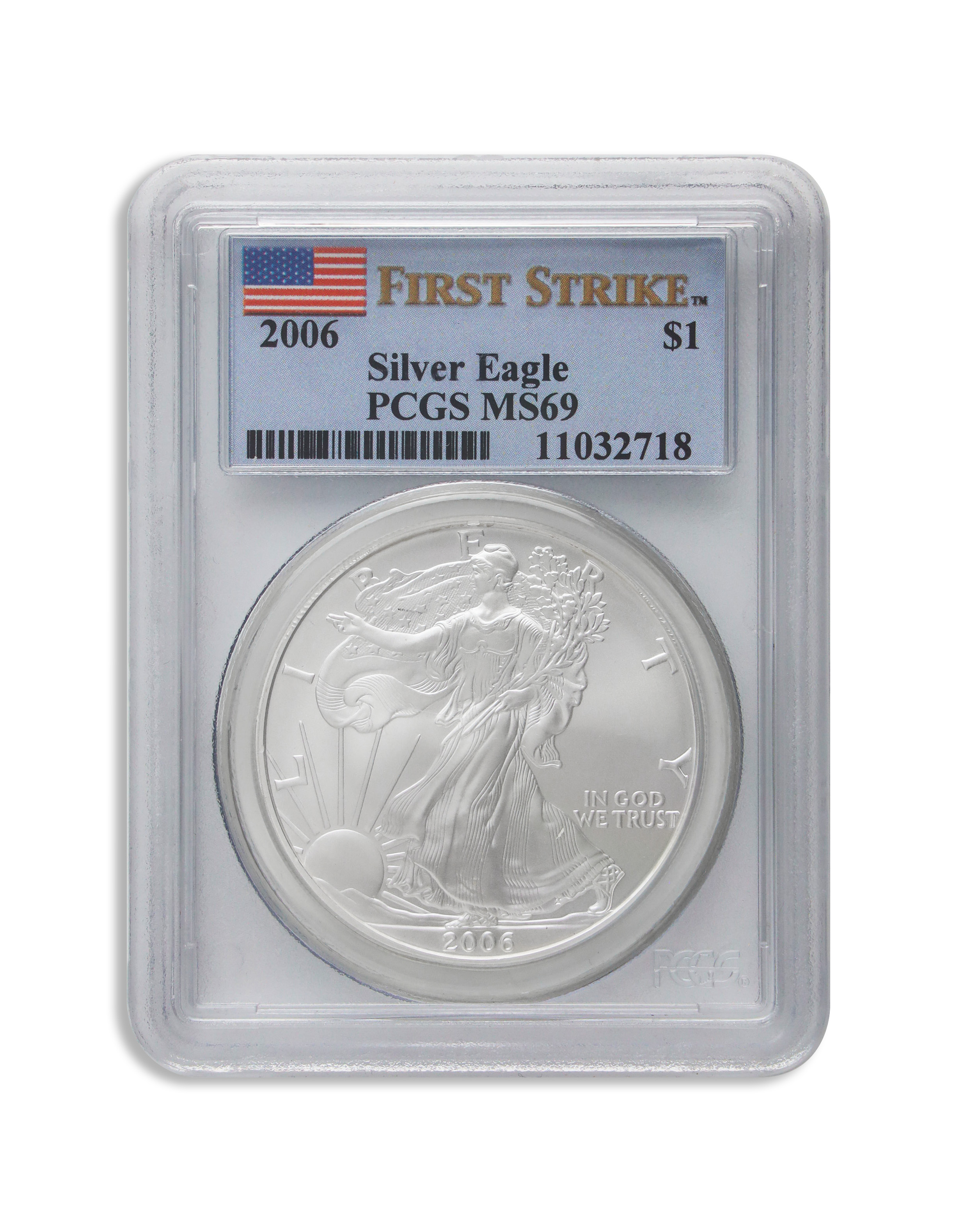 2006 Silver American Eagle - PCGS MS69