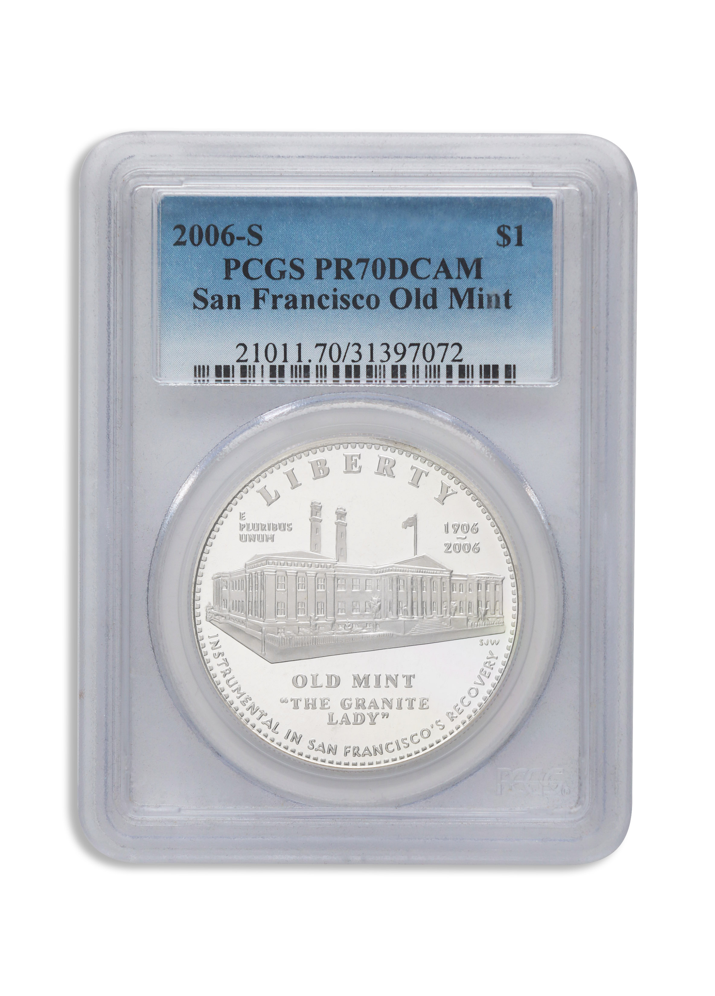 2006-S $1 Old S.F. Mint Silver Commem - PCGS PF70