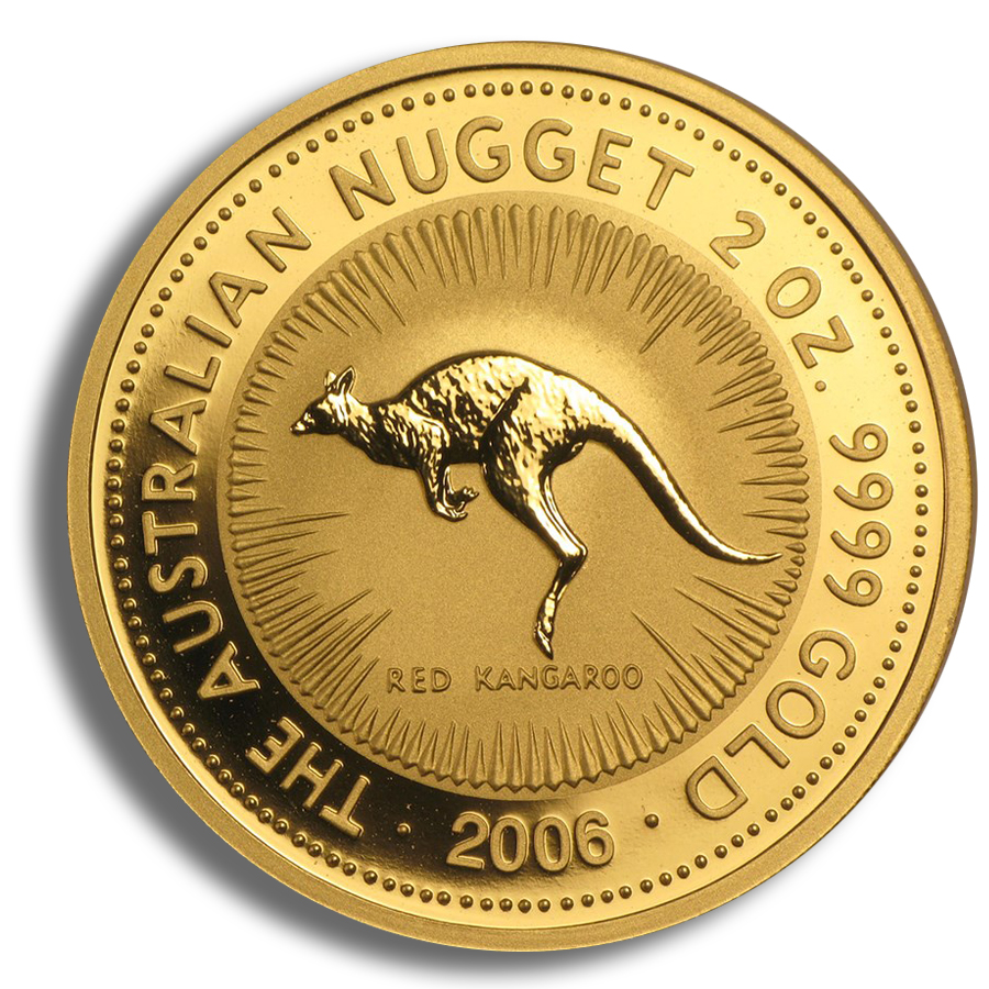 2006 2 Oz Australia Gold Nugget - BU